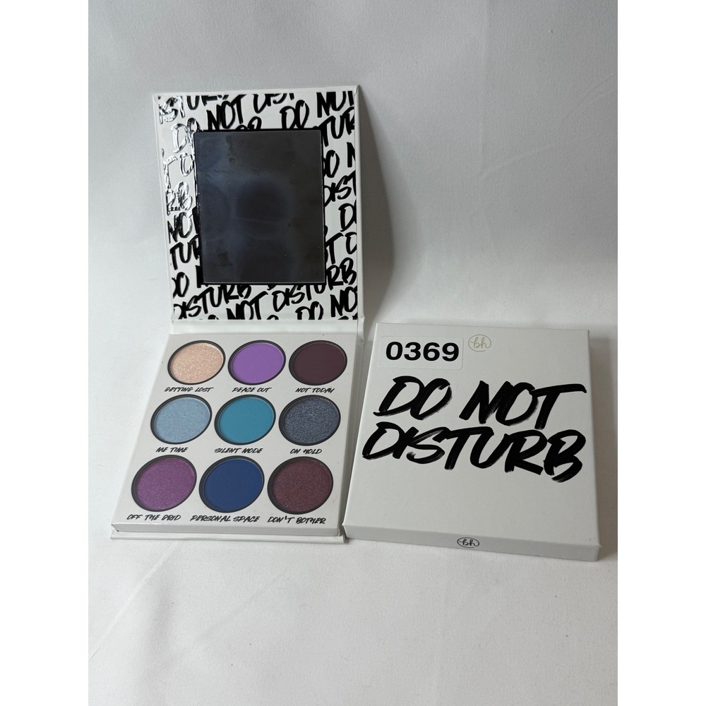 BH Cosmetics Do Not Disturb‎ 9 Color Eyeshadow Palette Blue Purple Matte Shimmer